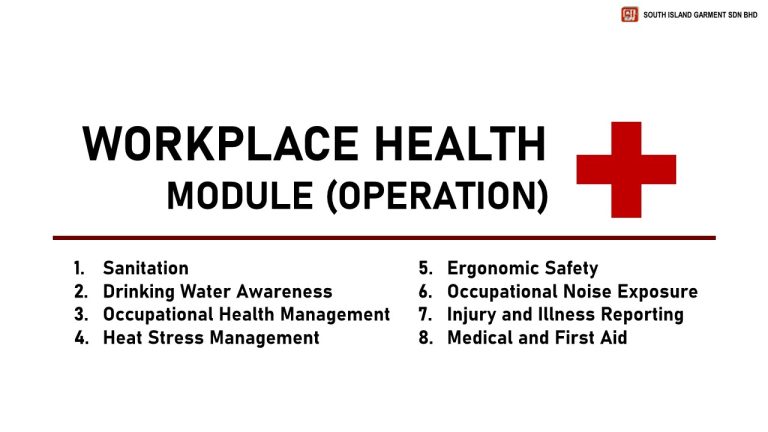 Workplace Health Module (Operation) EN